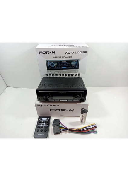 Teyp – For-X XQ-710DSP 4X60W – 8 Kanal 4 Amfi Çıkışlı Tesisat Teybi - For-X Çakmak Hediyeli