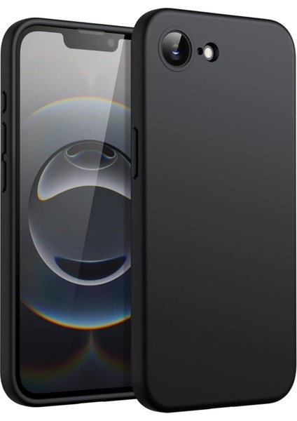 Apple iPhone 16E Kılıf Kadife Lansman Soft Yumuşak Liquid Silikon Kamera Korumalı Kapak
