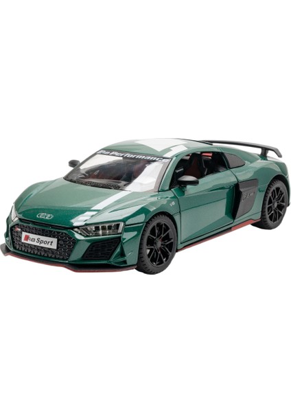 Alaşım Araba Modeli 1:24 Audi R8 Spor Araba Çocuk Oyuncak Araba Modeli Koleksiyonu Doğum Günü Si (Yurt Dışından)