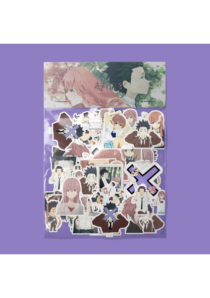 A Silent Voice Sticker Paketi -Bullet Journal - Ajanda - Planner - Defter - Laptop Etiket Çıkartma Çok Renkli 10 x 15 Paket Boyutu 3 x 5 cm Stickerlar Paket Içeriği 25 Adet Dadi Ramba Tr