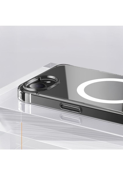 Apple iPhone 16E Kılıf Magsafe Wireless Kablosuz Şarj Destekli Sert Şeffaf Darbe Emici Kapak fırsatları