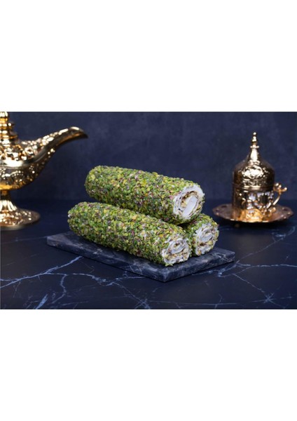 Pirinç Antep Fıstıklı Kremalı Sultan Sarma Lokum | 1000 gr
