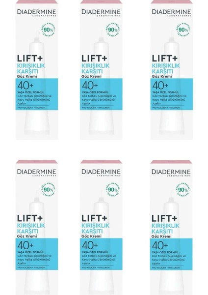 Lift Krem 40+ Göz Kremi 15 ml x 6 Adet