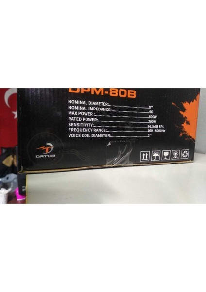 Dator Dpm 80B 20 cm Midrange Özel Hissedenlere