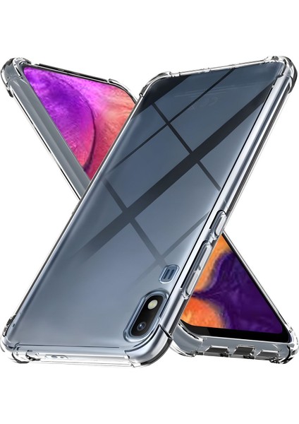 Samsung Galaxy A2 Core Kılıf Antishock Darbe Emici Kamera Korumalı Esnek Şeffaf Silikon Kapak