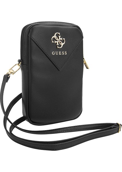 Orjinal Lisanslı Kadın Omuz Çantası 4g Metal Logolu Fermuarlı Pu Deri Çapraz Askılı Siyah modelleri