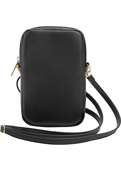 Orjinal Lisanslı Kadın Omuz Çantası 4g Metal Logolu Fermuarlı Pu Deri Çapraz Askılı Siyah fırsatları