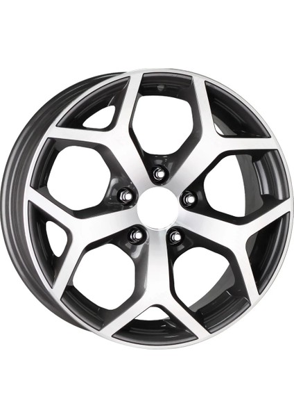 15 Inç 5X108 Ford St Connect Uyumlu Gun Metal Elmas Kesim Jant Modeli Ford ( 4 Adet)