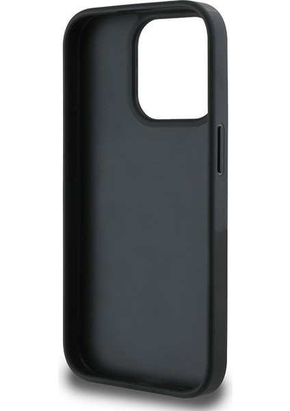 iPhone 15 Pro Max Kılıf Guess Orjinal Lisanslı Gül Baskılı Büyük Metal Logo Dizaynlı Kapak Siyah fırsatları