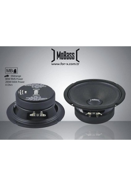 Mb-8 8 Inç 4 Ohm 100W-250W 20 cm Mıdrange