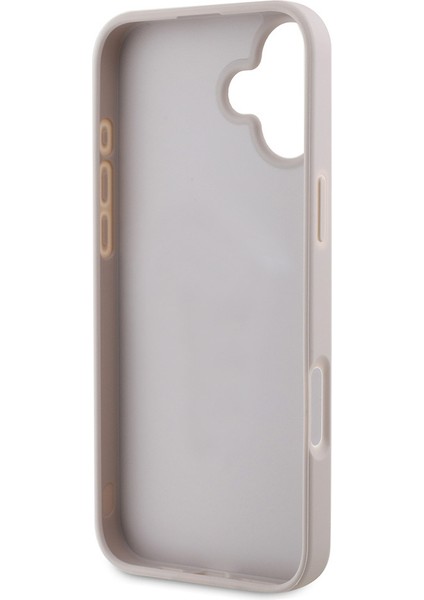 iPhone 16 Kılıf Guess Orjinal Lisanslı Pu Deri Şerit Logo Dizaynlı Kapak Pembe fırsatları