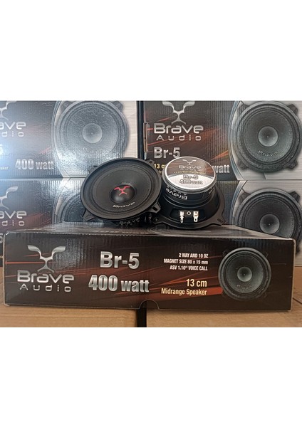 13CM Midrange Hoparlör Takımı 400W 60RMS 2 Adet - Br-5