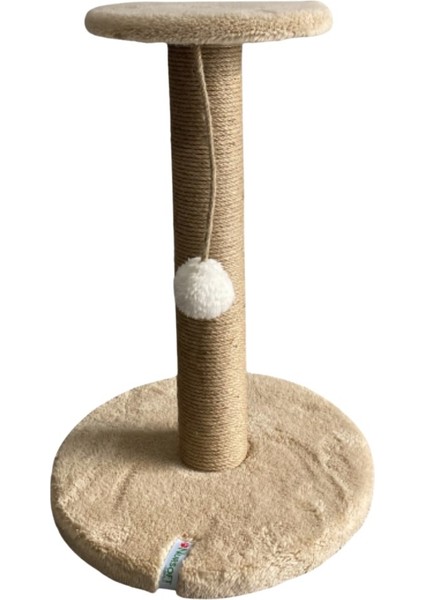 Stepli Kedi Tırmalama Tahtası Bej
