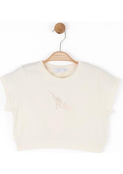 Kız Çocuk Pamuklu Crop Tshirt modelleri