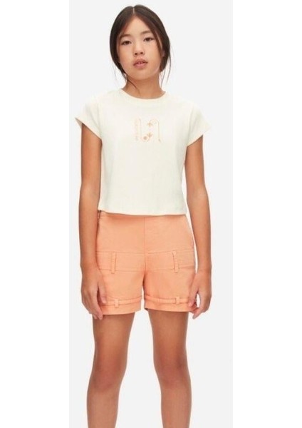 Kız Çocuk Pamuklu Yarım Kol Tshirt fiyatları