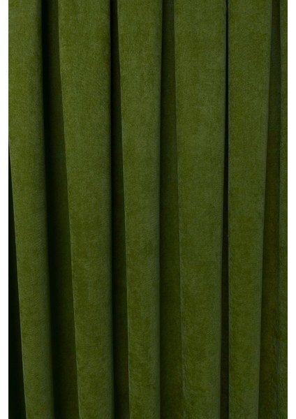 Barcelona Kadife Dokulu Fon Perde Haki (Pilesiz) fırsatları