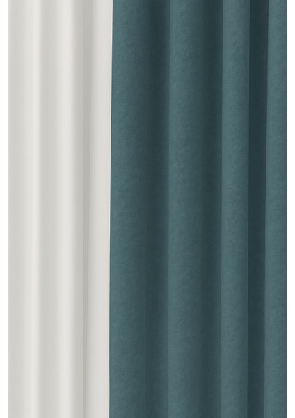 Barcelona Kadife Dokulu Fon Perde Indigo (Pilesiz) fiyatları