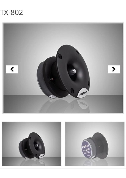 TX-802 Tweeter Ciftti 200WAT 100 Rms Tanesi 100WAT 50 Rms Iki Adet 10CM