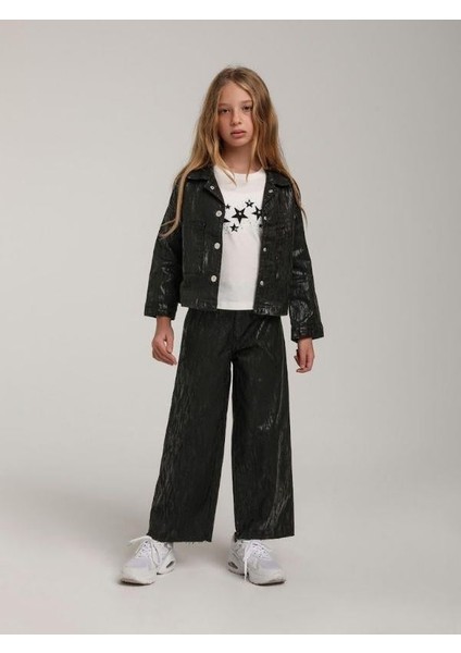 Kız Çocuk Yıldız Taş Işlemeli Tasarım T-Shirt fiyatları