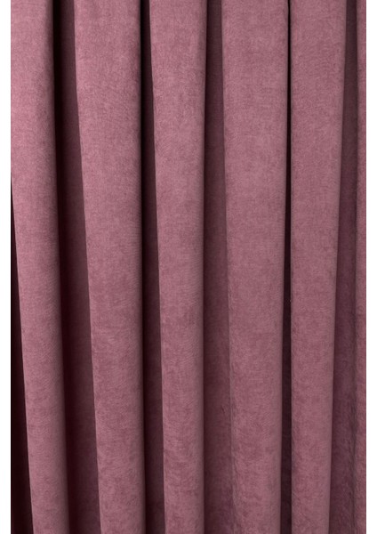 Barcelona Kadife Dokulu Fon Perde Gülkurusu (Pilesiz) fırsatları