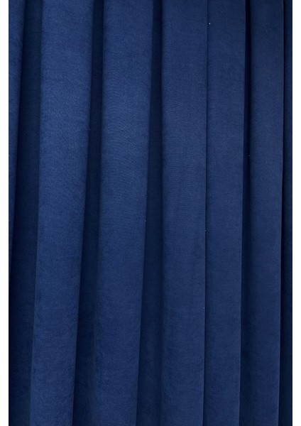 Barcelona Kadife Dokulu Fon Perde Lacivert (Pilesiz) fırsatları