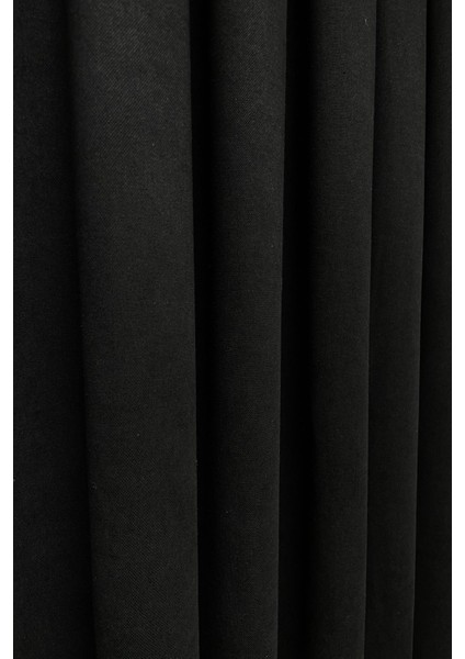 Barcelona Kadife Dokulu Fon Perde Siyah (Pilesiz) fırsatları