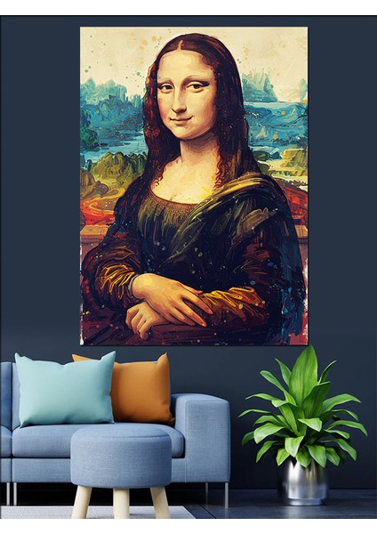 Mona Lisa Portresi Dekoratif Kanvas - Mdf Ahşap Tablo fırsatları