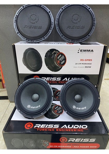 Reiss Üclü Takım Iki Takım 20CM Midrange Massive 4 Kanallı 4X150RMS Anfi fiyatları