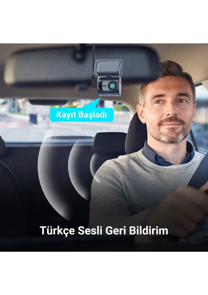 Mini 3 Pro 2k 1296P Wdr Wi-Fi G-Sensörlü Gece Görüşlü Araç Kamerası Şeffaf LED Bildirim Ekranı modelleri