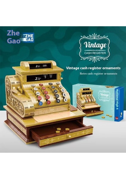 Vintage Kamera Model Yapı Taşları Çocuk Eğitici Puzzle Yapı Taşları Model Oyuncaklar (Yurt Dışından)
