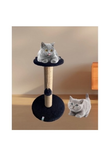 Stepli Kedi Tırmalama Tahtası Siyah