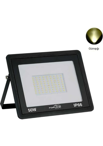 50 Watt Günışığı Slim Kasa LED Projektör