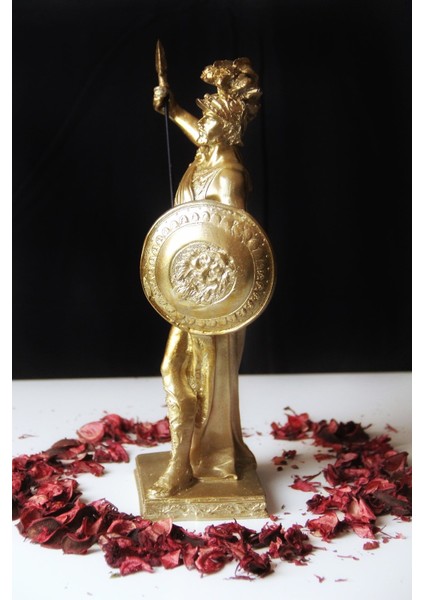 Dekoratif Şövalye Beyaz Heykel Hediyelik Biblo