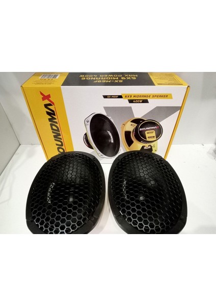 Soundmax Oval Midrange Hoparlör - 400W 100RMS Soundmax Kayık Midrange