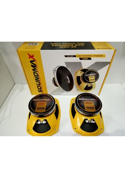 Soundmax Oval Midrange Hoparlör - 400W 100RMS Soundmax Kayık Midrange
