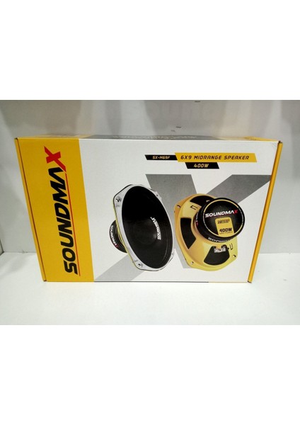 Soundmax Oval Midrange Hoparlör - 400W 100RMS Soundmax Kayık Midrange