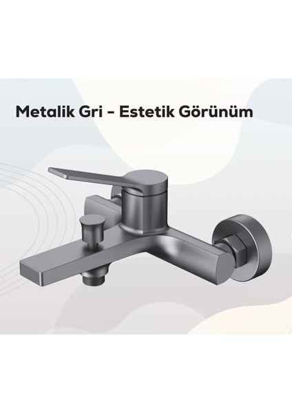 Ritmo Banyo Armatürü - Metalik Gri modelleri