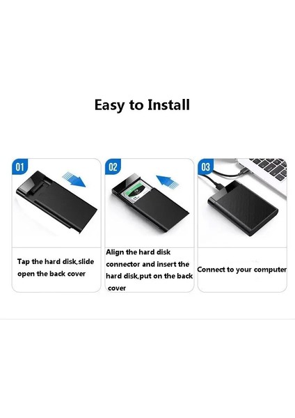 Primex PX-3200 Siyah Usb3.0 Harddisk Kutusu, 2.5" SSD Kutusu, SSD USB Kutu, SSD Harici Kutu Usb3.0