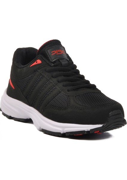 Siyah Beyaz Fileli Hafif Erkek Spor Ayakkabı Disc M modelleri