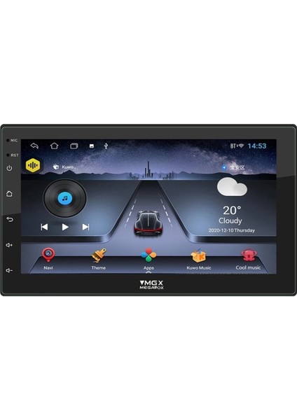 KDM7002AND 7 Inç 2 GB Ram Bt/wi-Fi Android 10 Double Monitör Teyp Uyumlu