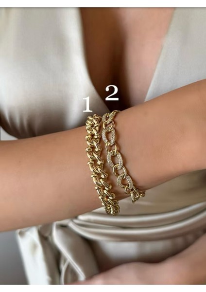 14 K Altın Rengi Vip Seri Bileklik 19 cm fiyatları