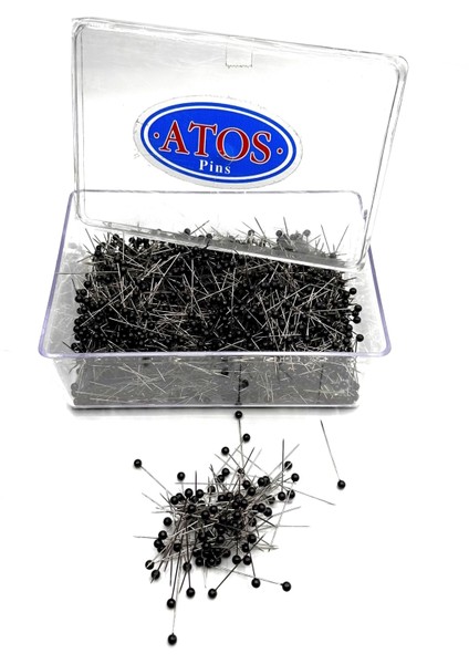 Başlı Toplu Iğne (38MM) Siyah 250 gr