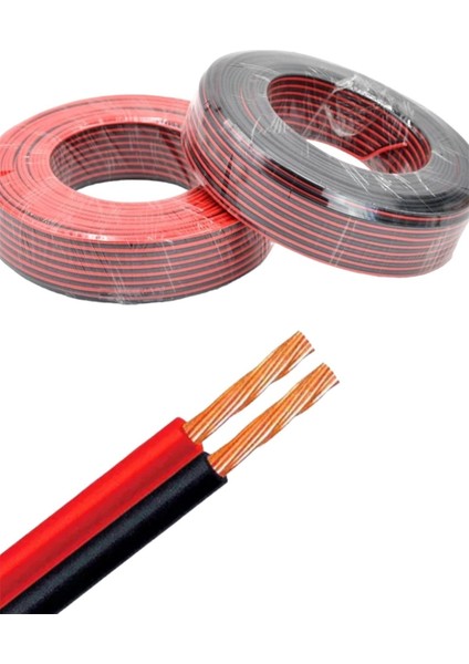 100 Metre Hoparlör Kablosu 2x0.75 Kaliteli Kablo