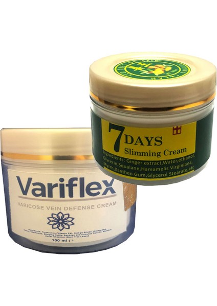 100 ml Bacak Krem + 7days Slimingcream Yaz Hazırlığı Krem
