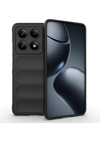 Xiaomi 14T Pro Uyumlu Kılıf Etnik Optimum Silikon Siyah