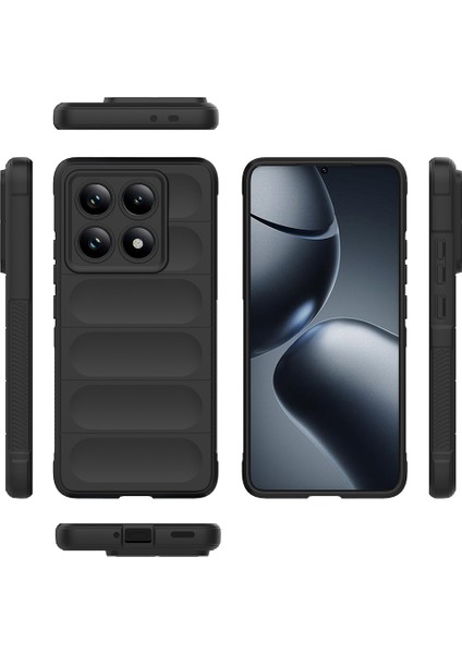 Xiaomi 14T Pro Uyumlu Kılıf Etnik Optimum Silikon Siyah
