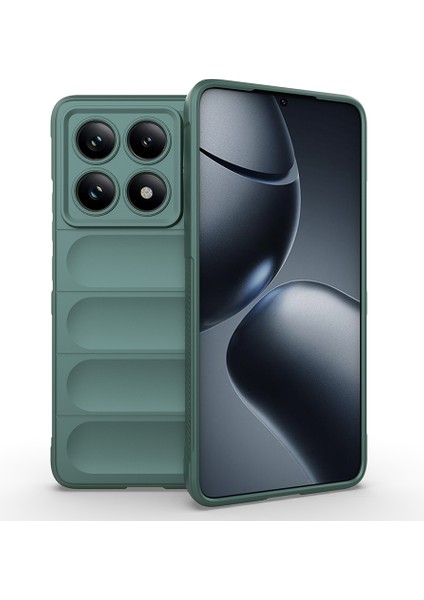 Xiaomi 14T Pro Uyumlu Kılıf Etnik Optimum Yeşil + Ekran Koruyucu