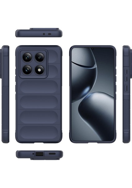 Xiaomi 14T Pro Uyumlu Kılıf Etnik Optimum Lacivert + Ekran Koruyucu