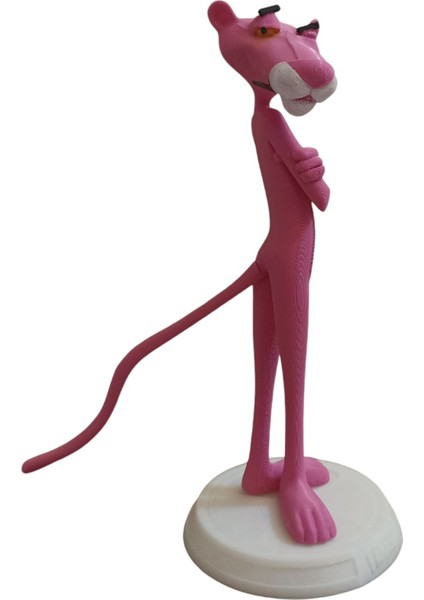 Pembe Panter Dekoratif Figür