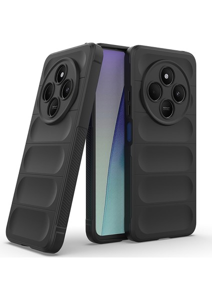Xiaomi Redmi 14C Uyumlu Kılıf Etnik Optimum Silikon Siyah